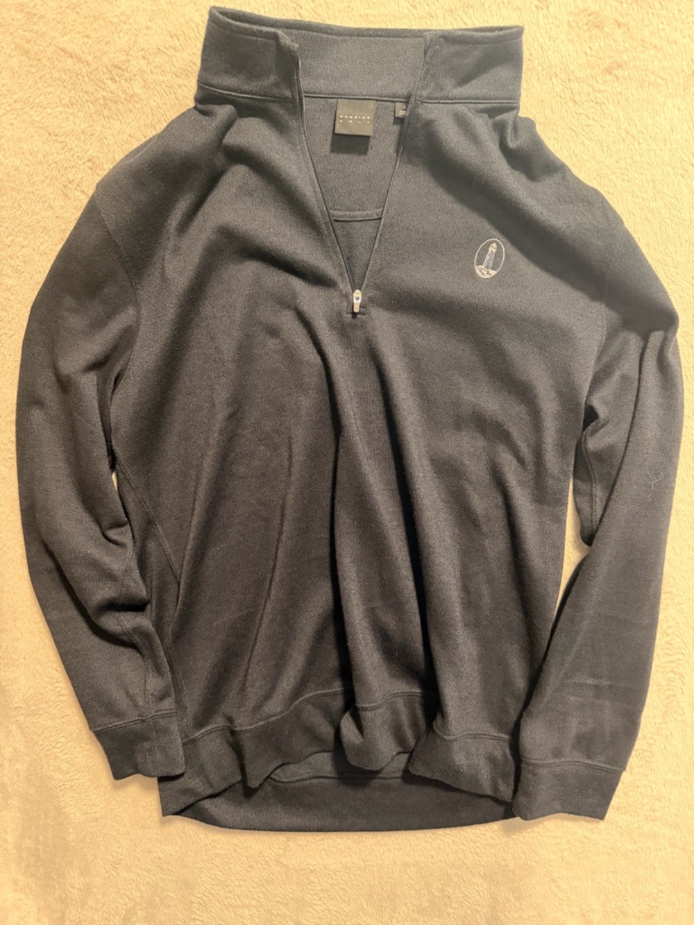 Men's Dunning 50th Invitational Navy Blue Quarter-Zip Sweater Pullover